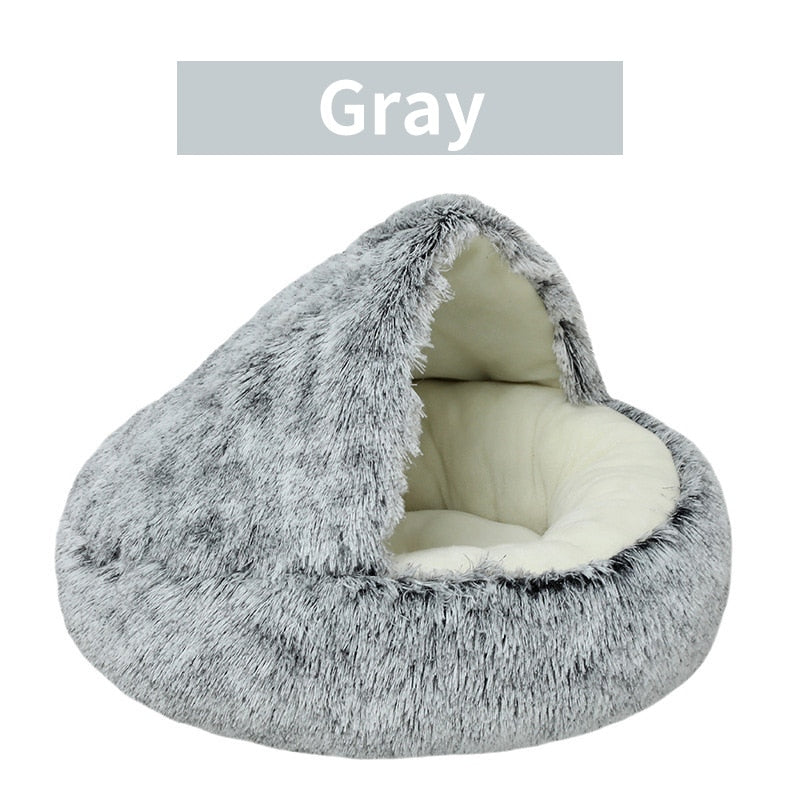 Adorable Plush Cat Bed