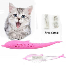 Load image into Gallery viewer, Purrfect Cats Teeth Cleaner Fish Toy
